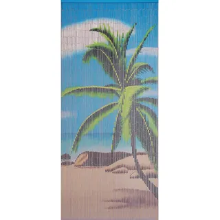 CONACORD Bambus Paradise Hakenaufhängung 90 x 200 cm Blau/Grün/Weiß