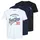 Ethan Kurzarm-T-Shirt 3 Einheiten Black Pack Black White Navyblazer M