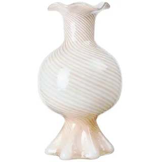 Broste Copenhagen - Mella Vase, taupe sand / off-white