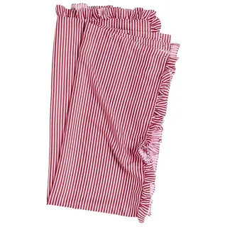 Next Handtuch Duschvorhang mit Rüschen, (1-St) rot