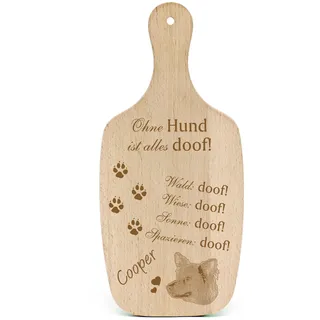 DEKOLANDO Deko Hundeschild Geschenk Hund Harzer Fuchs -... Alles Doof- Hundeschilder Hundebesitzer Hundemama Hundepapa Hundeliebhaber Hundehalter
