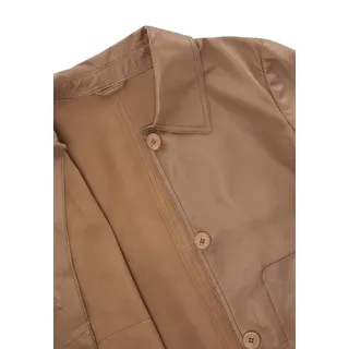 Milestone Kurzjacke MSAmmi Damen Cardigan Lang Übergangsjacke braun 40