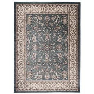 Mazovia Orientteppich Oriente Teppich - Traditioneller Teppich Orient Blau, 300 x 400 cm, Geeignet für Fußbodenheizung, Pflegeleicht, Wohnzimmerteppich blau 300 x 400 cm