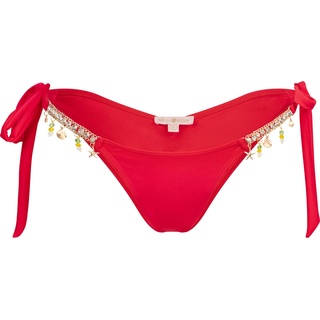 Moda Minx, Damen, Bikini, Seychelles Tie Side Brazilian, Rot, (XL)