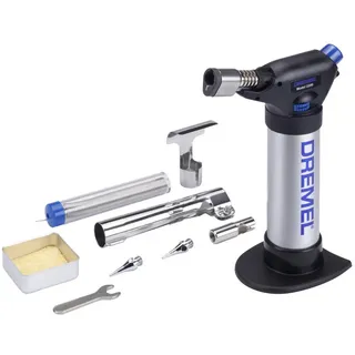 DREMEL 2200-5 Versaflame Gaslöt-Set Heißgasdüse, Lötspitze 550 - 1200°C inkl. Piezozünder