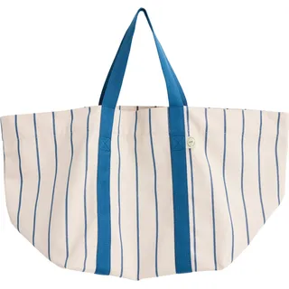 HAY Outdoor Market Picknicktasche gestreift, beige-blau