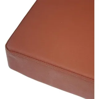Famanu Sitzkissen Antirutsch - Waschbares Kunstleder - 120 x 35 x 5 cm - Dunkelbraun