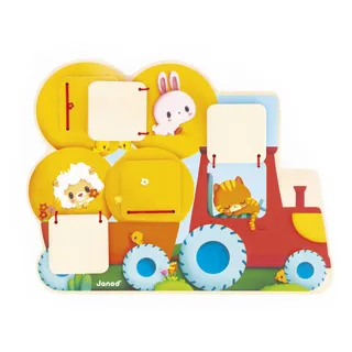 Janod Holzpuzzle Traktor (J07128)