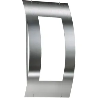 CMD Außenwandleuchte Edelstahl 37 E27 inkl. Opalglas grau