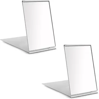Redamancy 2Pcs Taschenspiegel, 8,5X5Cm Reisespiegel, Klappbar Spiegel Klein, Ult