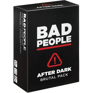 BAD PEOPLE Party Game - After Dark Expansion - 100 New Questions for The Hilarious Adult Card Game for Fun Parties & Board Games Night with Your Group - Find Out What Your Friends Really Think of You