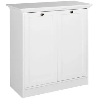 Möbel Kraft Laurito 80 x 90 x 35 cm weiß