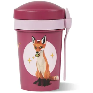 STONELINE AWAVE Die Schule der Magischen Tiere Müslibecher To Go 540 ml rPET in Rot | Gr.: onesize