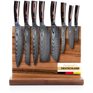 Küchenkompane Messer-Set, Braun, Holz, Kochen, Küchenmesser, Messersets
