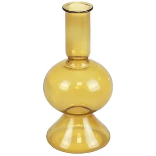 Florists Products Tischvase Moderne Mini Glasvase Gelb Ø8cm Dekovase Blumenvase Tischdeko gelb