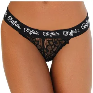 Buffalo Rioslip als Dessous-Set kombinierbar aus Spitze mit modischem Bund, sexy Dessous, sexy Unterwäsche schwarz 32/34