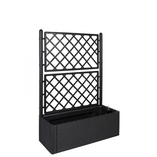 Kreher XL Rankgitter mit Pflanzkasten 100 x 43 cm Anthrazit