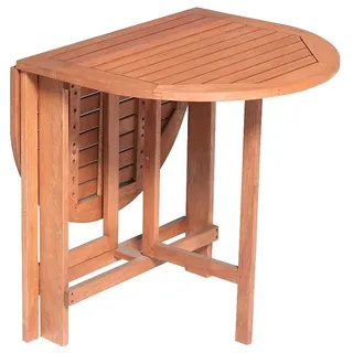 Merxx Gartentisch Klappentisch oval, 120 x 60 cm Eukalyptusholz