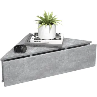 VCM Nachtschrank Usal 60 x 43 x 15 cm Grau