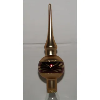 Jingle Bells Lauscha Christbaumspitze Minispitze Wanda Gold