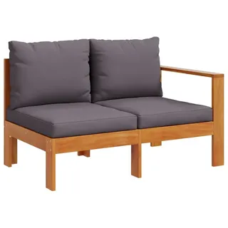 vidaXL Gartensofa 2-Sitzer Loungesofa braun