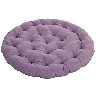 LZTENRETO Große Bodenkissen,Rund Leinen Futon-Kissen Japanischer Stil Getuftet Boden-Kissen Meditations-Kissen für das Sitzen auf dem Boden Fenster-Kissen für Yoga Sofa Balkon (Violett,45x45x6cm)