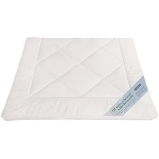 franknatur Bettdecke 135x200 Winter Merino Schurwolle kbT Bio Baumwolle kbA Duo-Decke Natalia,