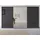 368 x 233 x 68 cm Grau