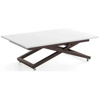 WFL GROUP Axen Weiß Laminat 120-160 x 80 x 38-75 cm