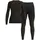 Langarm-basisschicht-set Schwarz L