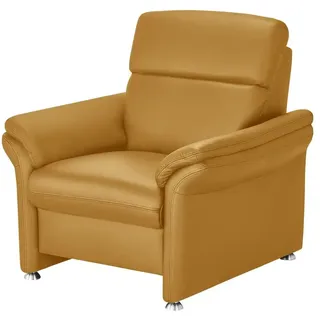 meinSofa Ledersessel Manon 98 x 94 x 92 cm Gelb
