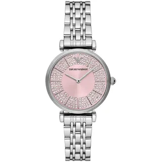 Emporio Armani Damen Analog Quarz Uhr mit Edelstahl Armband AR11686