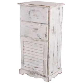 Mendler Kommode Schrank 81 x 40 x 32 cm Weiß