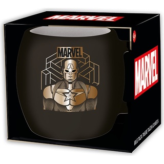 Stor Tasse "Marvel" in Schwarz - 380 ml