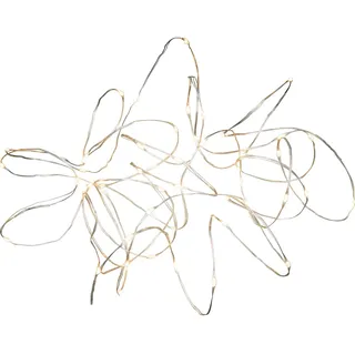 Konstsmide LED Tropfenlichterkette 5 m Silber bernsteinfarben