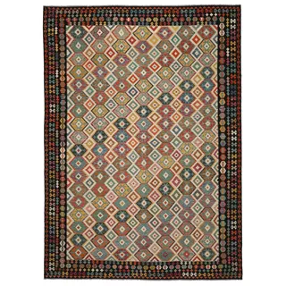 Kelim Afghan Old Stil Teppich 408x592