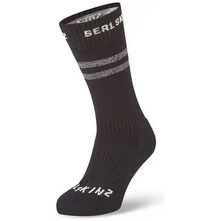 Sealskinz, Unisex, Sportsocken, Runton WP Cold Weather Mid Length Sock w Hydrostop (36 - 38), Schwarz