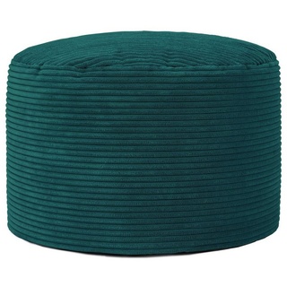 icon Pouf Sitzpouf aus Cord „Frankie“ blau|grün