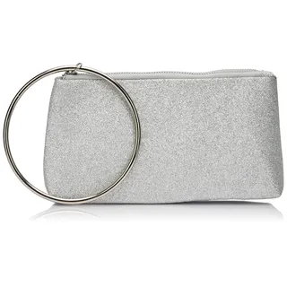 NAEMI Women's Damen Clutch, Silber