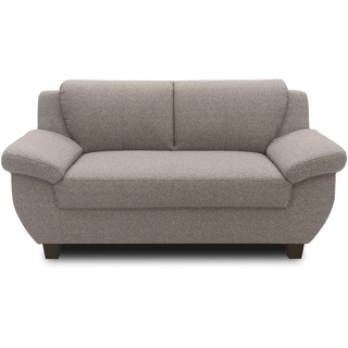 DOMO. collection Panama 2 Sitzer, Sofa, 2er Couch, Garnitur, 3-2-1, Taupe, 159 cm