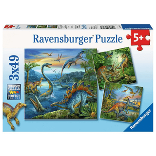 Puzzle - Faszination Dinosaurier -  3 x 49 Teile