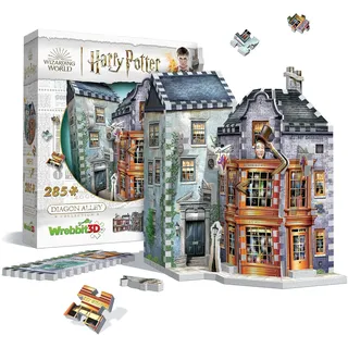 wrebbit Wrebbit3D, Diagon Alley Collection: Weasley Wizards Wheezes (285pc), 3D Puzzle Harry PotterTM - Weasley's Wizard and Daily ProphetTM, 285 Teile