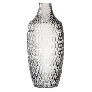 Leonardo Vase 018679 Poesia, Glas, grau, Tischvase, bauchig, Höhe 30 cm