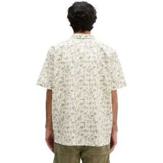 Marc O'Polo Kurzarmhemd mit sommerlichem Blattmotiv Beige XL