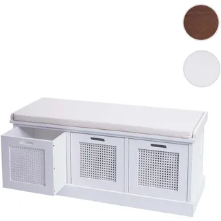 Mendler HWC-J49 47 x 110 x 40 cm weiß / creme-weiß