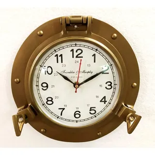 Antike Marine Messing Schiffe Bullauge Uhr 22,86 cm nautische Wanduhr Home Decor