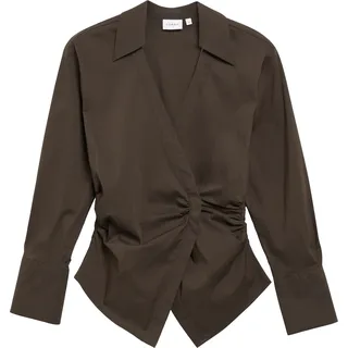 Comma, Wickelbluse braun 44