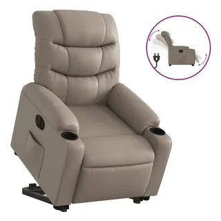 vidaXL Relaxsessel mit Aufstehhilfe Elektrisch Kunstleder 93 x 99,5 x 0 cm Braun