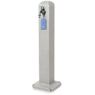 YourCasa Gartenbrunnen Stoneflow Wassersäule Poller Granit-Optik, 90 cm beige