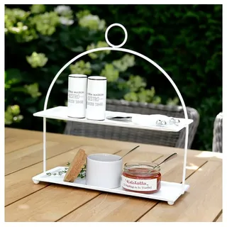 Grafelstein Etagere Gewürzetagere WHITE weiß aus Metall Etagere rechteckig extra schmal fü